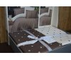 Постельное белье First Choice - Point Brown (Turkey), евро комплект